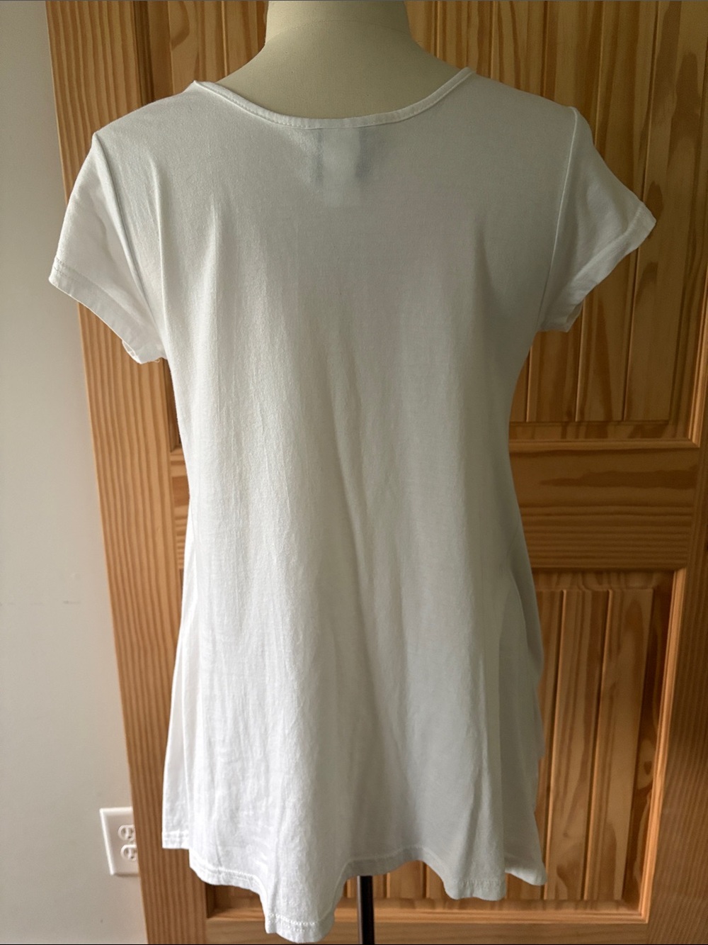 Vintage Metropolitan V-Neck Short Sleeve Tunic Top 100 percent Cotton - Picture 3 of 5
